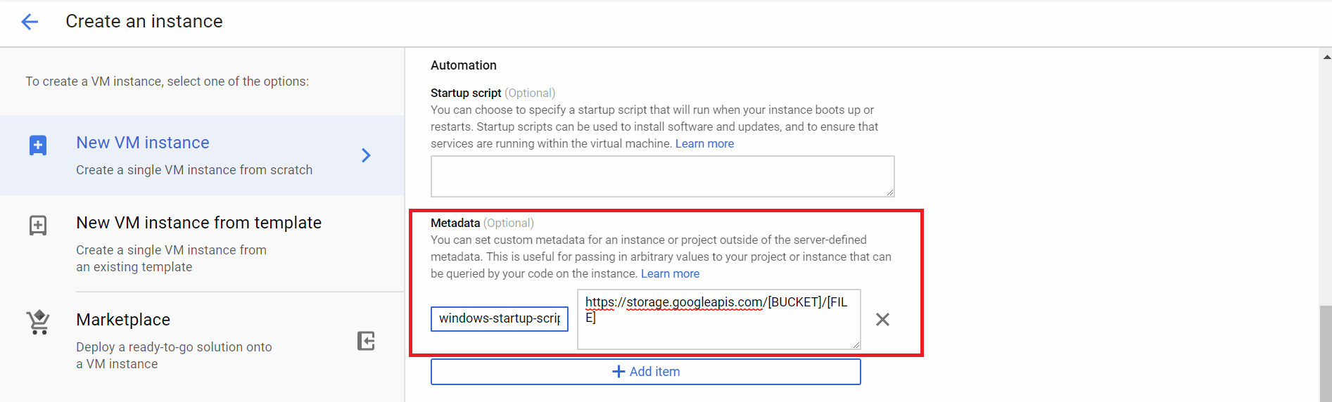 Bulk install via GCE