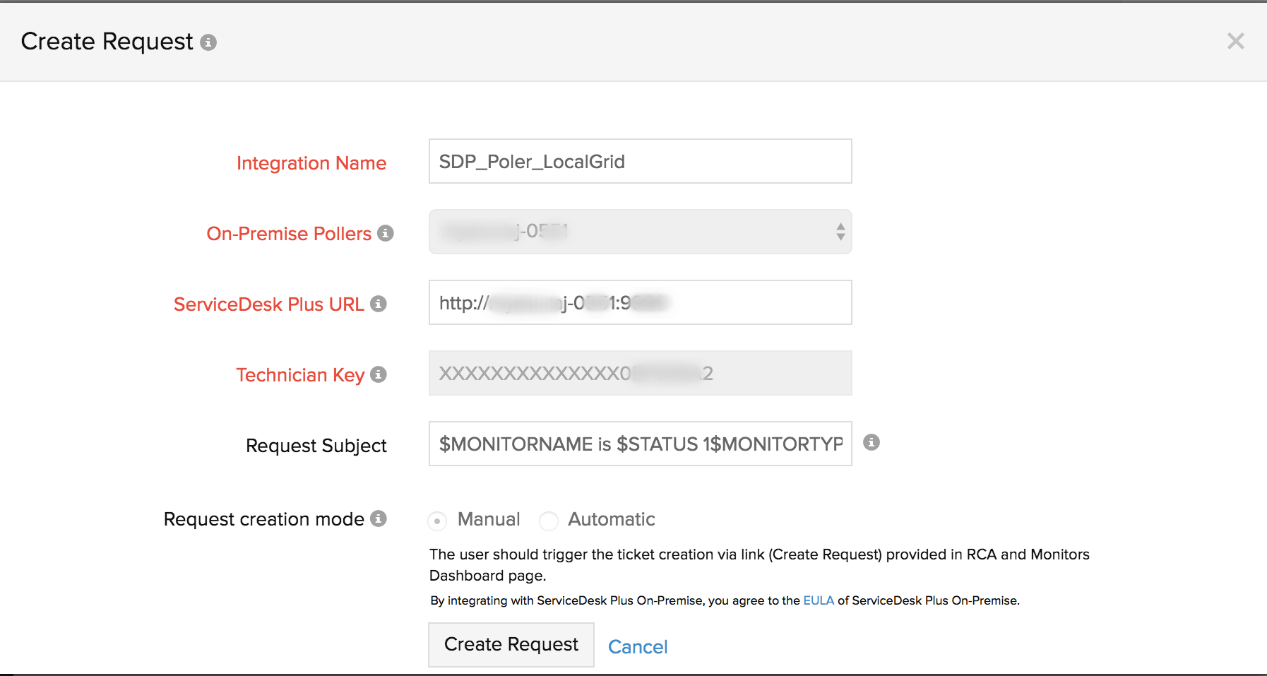 create request manual sdpop