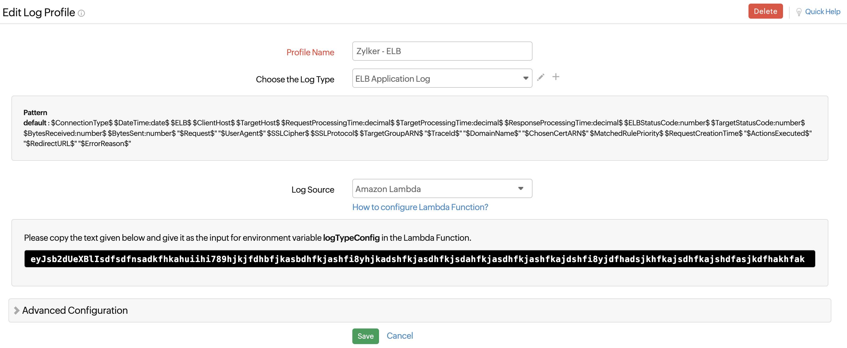 logTypeConfig