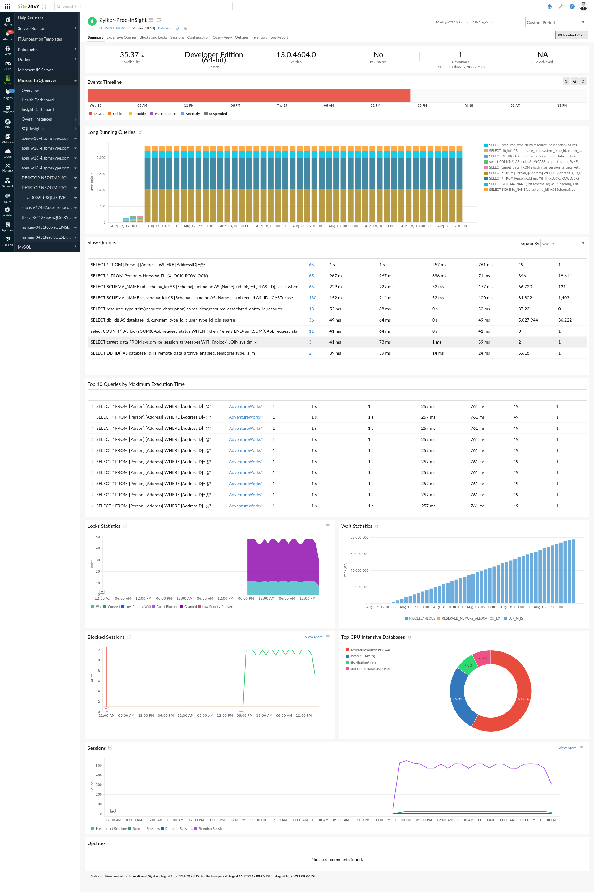 Insight Dashboard