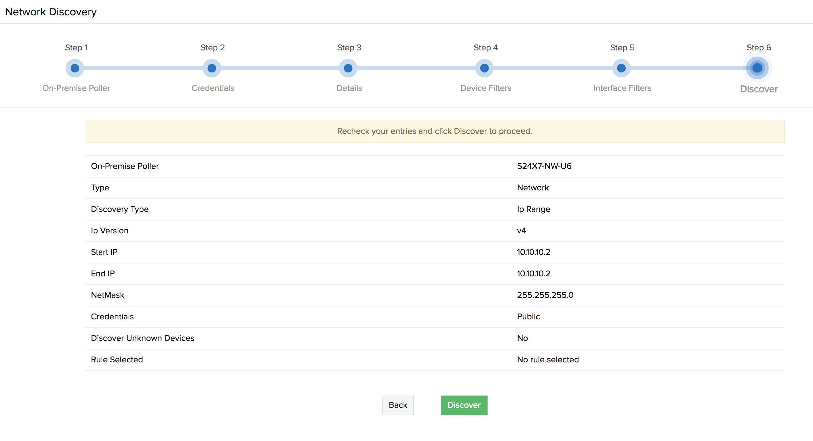 Network discovery