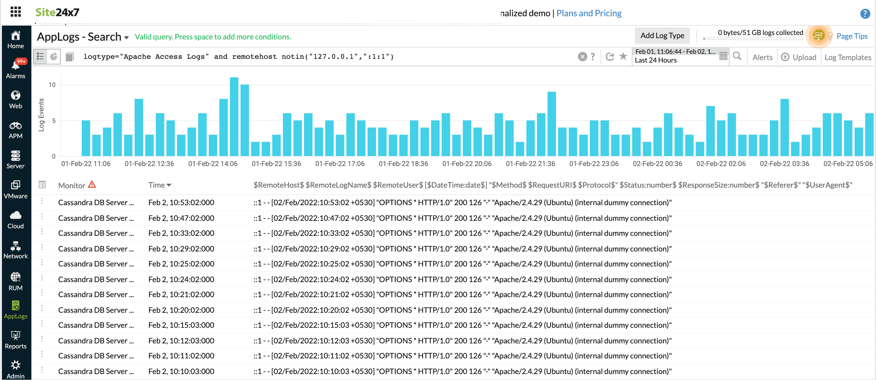 Notin query